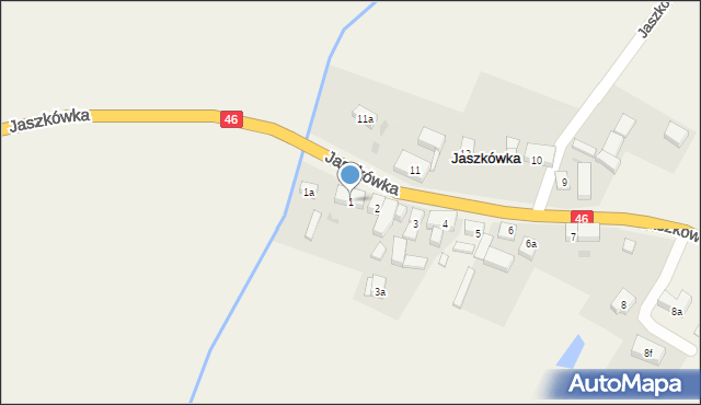 Jaszkówka, Jaszkówka, 1, mapa Jaszkówka