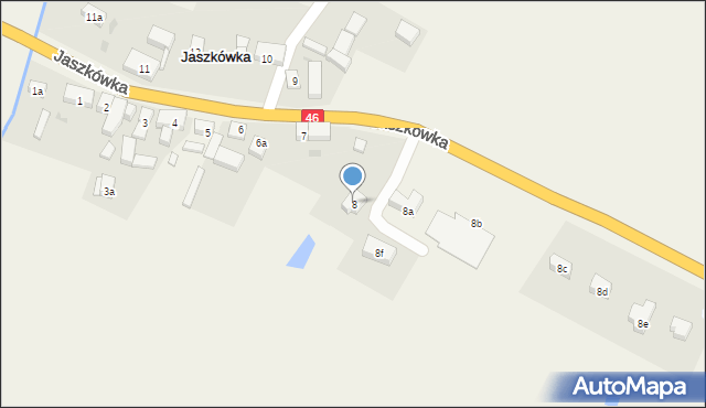 Jaszkówka, Jaszkówka, 8, mapa Jaszkówka