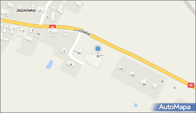 Jaszkówka, Jaszkówka, 8b, mapa Jaszkówka