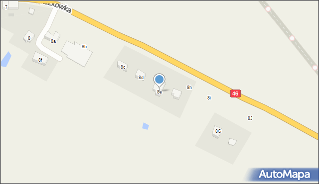 Jaszkówka, Jaszkówka, 8e, mapa Jaszkówka