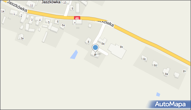 Jaszkówka, Jaszkówka, 8f, mapa Jaszkówka