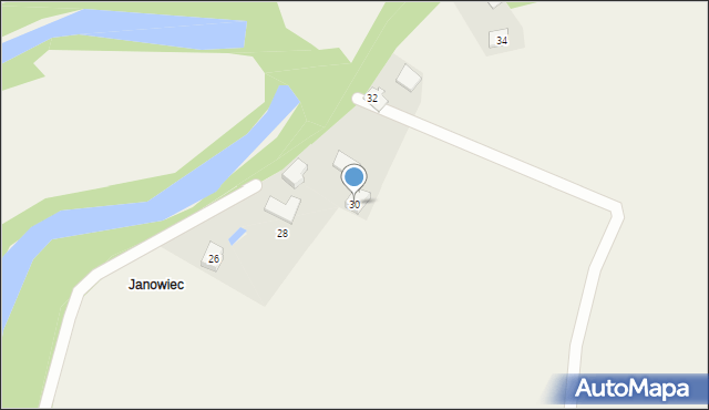 Jawiszowice, Janowiec, 30A, mapa Jawiszowice