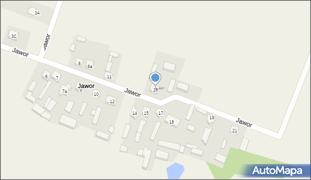 Jawor, Jawor, 16, mapa Jawor