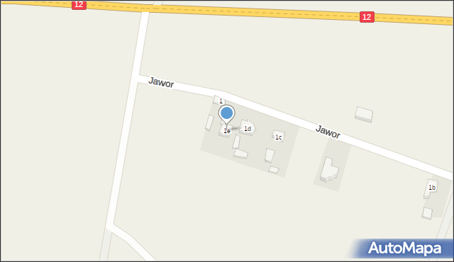 Jawor, Jawor, 1e, mapa Jawor