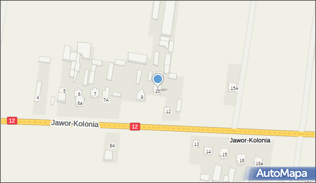 Jawor-Kolonia, Jawor-Kolonia, 10, mapa Jawor-Kolonia