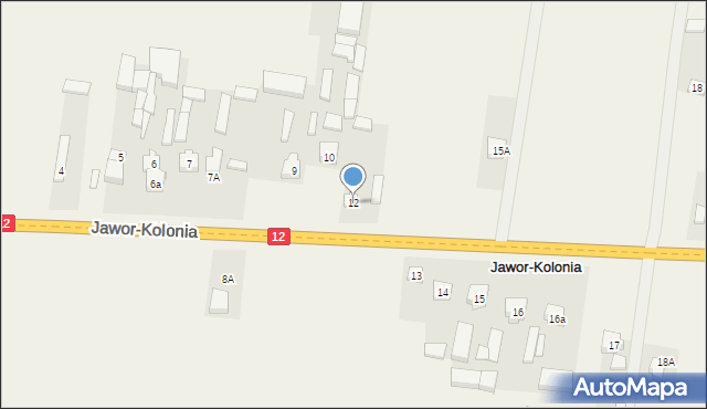 Jawor-Kolonia, Jawor-Kolonia, 12, mapa Jawor-Kolonia