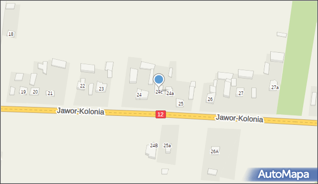 Jawor-Kolonia, Jawor-Kolonia, 24c, mapa Jawor-Kolonia