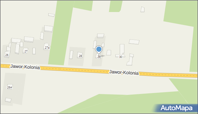 Jawor-Kolonia, Jawor-Kolonia, 29, mapa Jawor-Kolonia