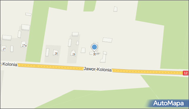 Jawor-Kolonia, Jawor-Kolonia, 30, mapa Jawor-Kolonia