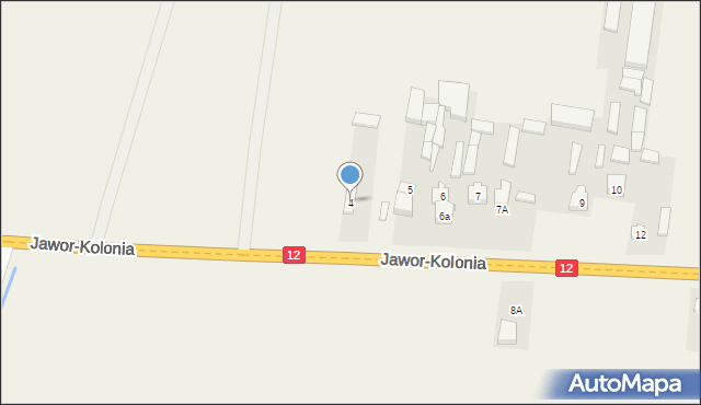 Jawor-Kolonia, Jawor-Kolonia, 4, mapa Jawor-Kolonia