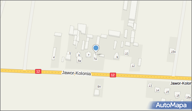 Jawor-Kolonia, Jawor-Kolonia, 8, mapa Jawor-Kolonia