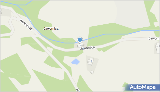 Jawornica, Jawornica, 7, mapa Jawornica