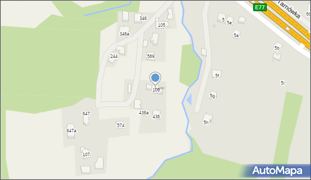 Jawornik, Jawornik, 106, mapa Jawornik