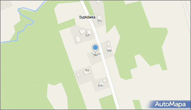 Jawornik, Jawornik, 541, mapa Jawornik