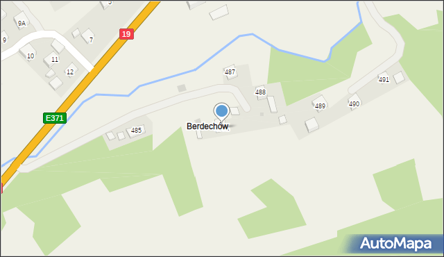 Jawornik, Jawornik, 487a, mapa Jawornik