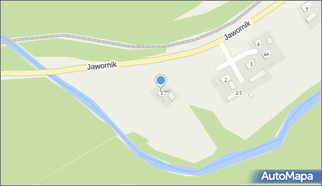 Jawornik, Jawornik, 1, mapa Jawornik