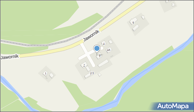 Jawornik, Jawornik, 3/1, mapa Jawornik