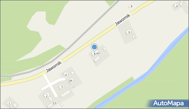 Jawornik, Jawornik, 5, mapa Jawornik