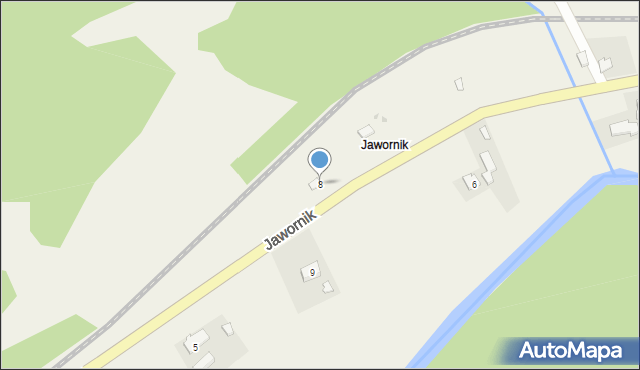 Jawornik, Jawornik, 8, mapa Jawornik