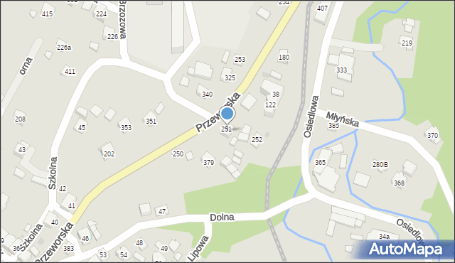 Jawornik Polski, Jawornik Polski, 119, mapa Jawornik Polski