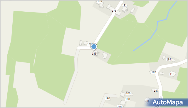 Jawornik-Przedmieście, Jawornik-Przedmieście, 183, mapa Jawornik-Przedmieście