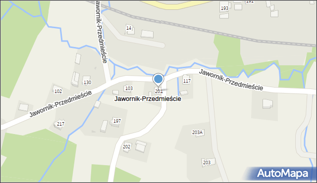 Jawornik-Przedmieście, Jawornik-Przedmieście, 201, mapa Jawornik-Przedmieście