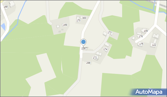 Jawornik-Przedmieście, Jawornik-Przedmieście, 229, mapa Jawornik-Przedmieście