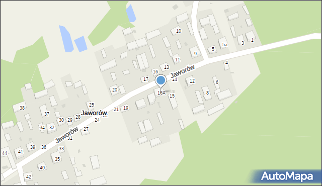 Jaworów, Jaworów, 16A, mapa Jaworów