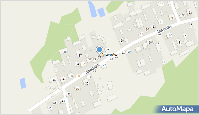 Jaworów, Jaworów, 28, mapa Jaworów