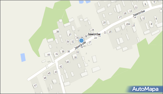 Jaworów, Jaworów, 31, mapa Jaworów