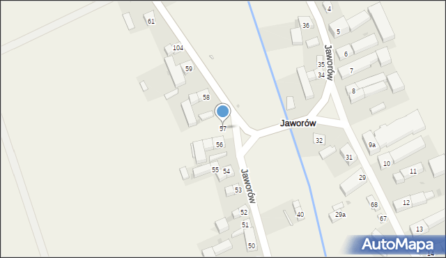 Jaworów, Jaworów, 57, mapa Jaworów