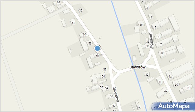 Jaworów, Jaworów, 58, mapa Jaworów