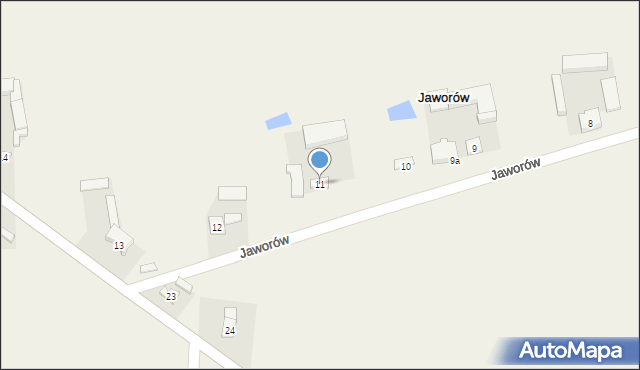 Jaworów, Jaworów, 11, mapa Jaworów