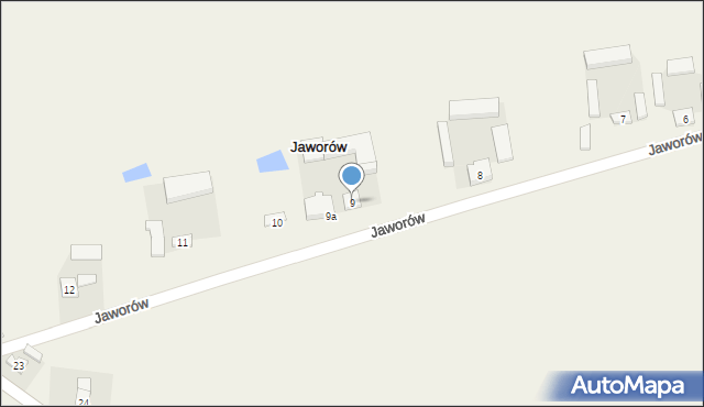 Jaworów, Jaworów, 9, mapa Jaworów