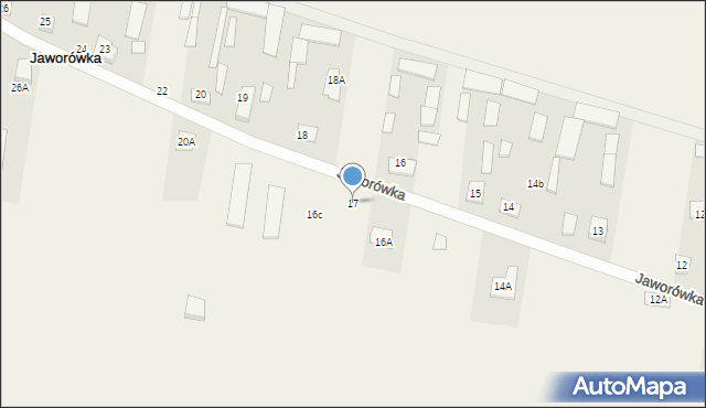 Jaworówka, Jaworówka, 17, mapa Jaworówka
