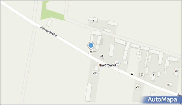 Jaworówka, Jaworówka, 26, mapa Jaworówka