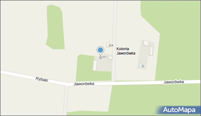 Jaworówka, Jaworówka, 32, mapa Jaworówka