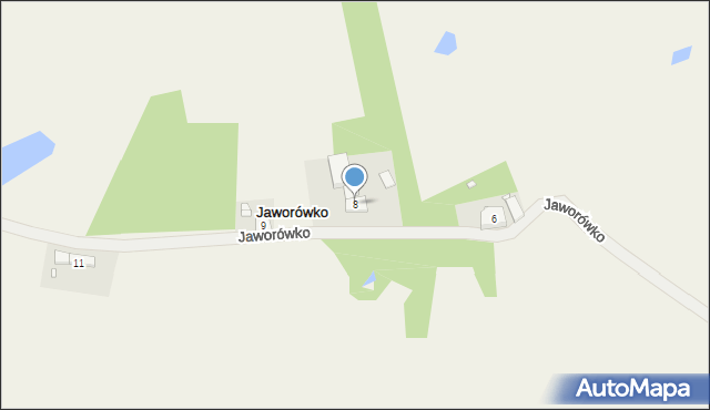 Jaworówko, Jaworówko, 8, mapa Jaworówko