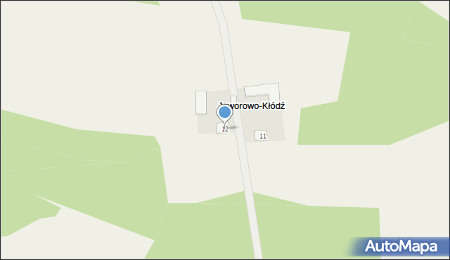 Jaworowo-Kłódź, Jaworowo-Kłódź, 12, mapa Jaworowo-Kłódź