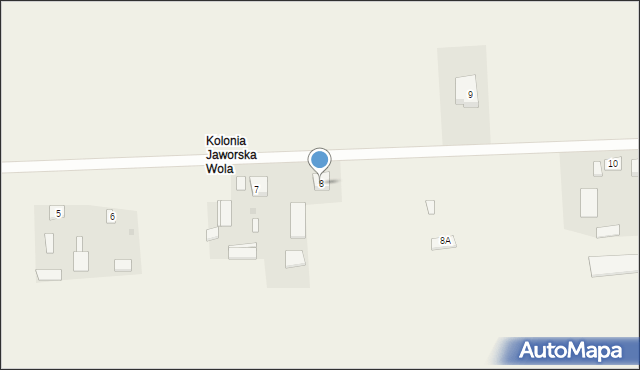 Jaworska Wola, Jaworska Wola, 8, mapa Jaworska Wola