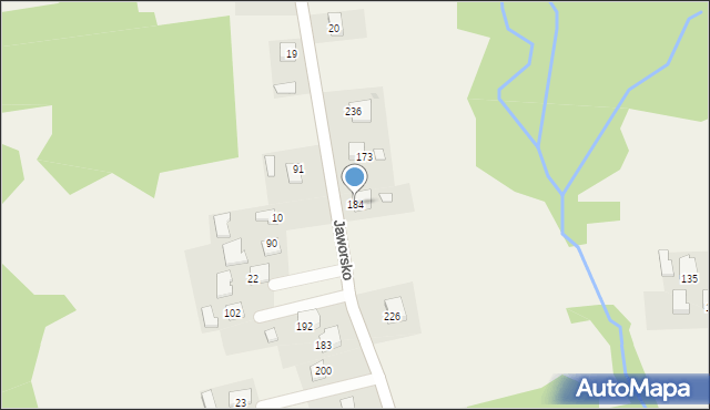 Jaworsko, Jaworsko, 184, mapa Jaworsko