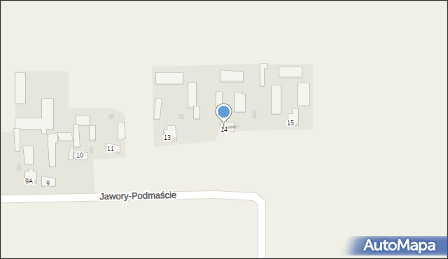 Jawory-Podmaście, Jawory-Podmaście, 14, mapa Jawory-Podmaście