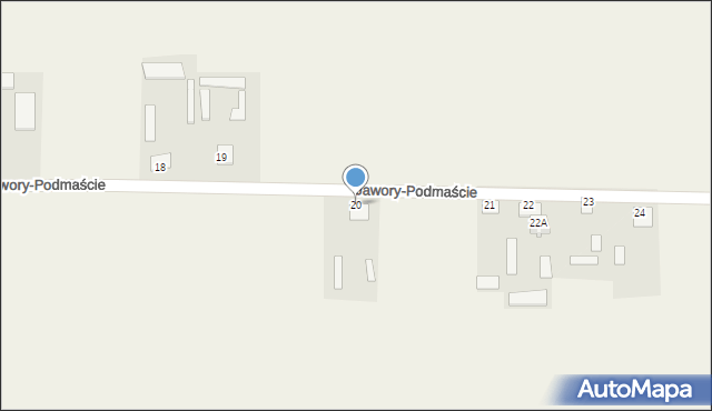 Jawory-Podmaście, Jawory-Podmaście, 20, mapa Jawory-Podmaście