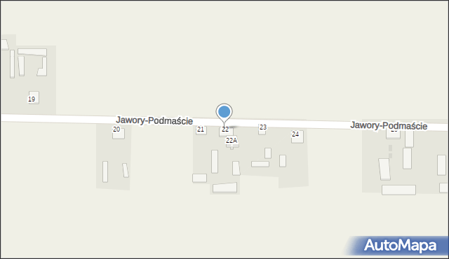 Jawory-Podmaście, Jawory-Podmaście, 22, mapa Jawory-Podmaście