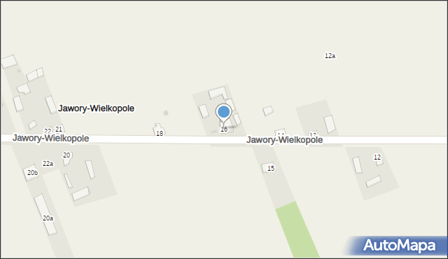 Jawory-Wielkopole, Jawory-Wielkopole, 16, mapa Jawory-Wielkopole