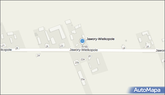 Jawory-Wielkopole, Jawory-Wielkopole, 22, mapa Jawory-Wielkopole