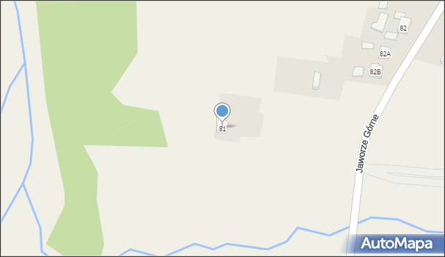Jaworze Górne, Jaworze Górne, 81, mapa Jaworze Górne