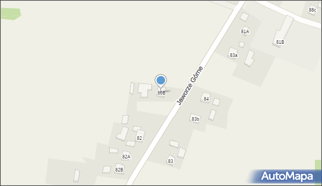 Jaworze Górne, Jaworze Górne, 86B, mapa Jaworze Górne