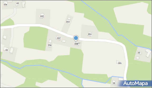 Jaworze Górne, Jaworze Górne, 99B, mapa Jaworze Górne
