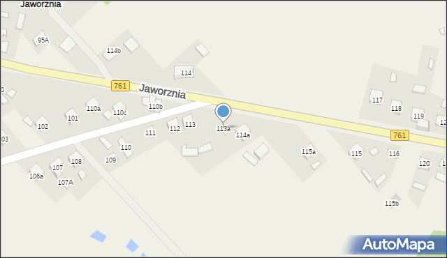 Jaworznia, Jaworznia, 113a, mapa Jaworznia